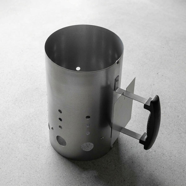 Charcoal Chimney Starter - Black Handle