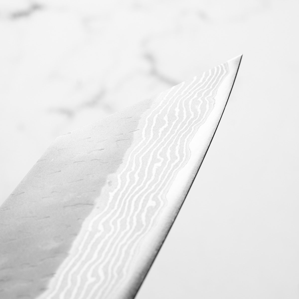 Nigara Hamono VG10 Tsuchime Damascus Kiritsuke 240mm - Ebony