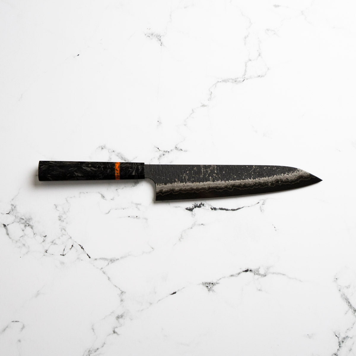 Hatsukokoro Itadaki Blue 2 + White 2 Coreless Kurouchi Tsuchime Gyuto 240mm