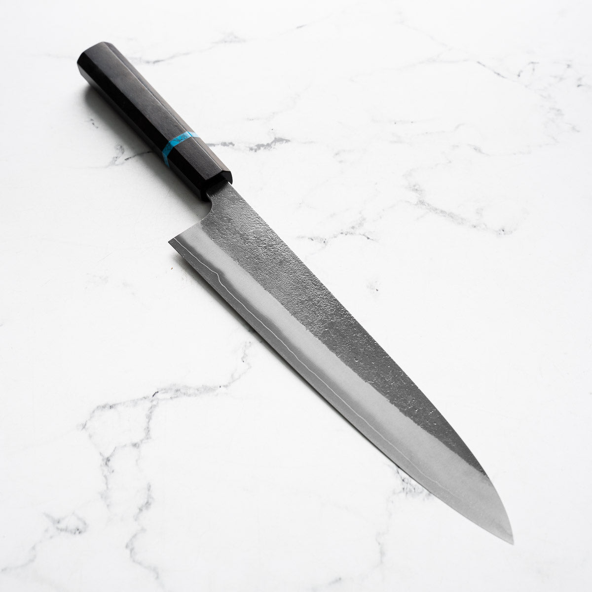 Yoshikane (Hatsukokoro) SKD Nashiji Gyuto 240mm - Ebony Turquoise