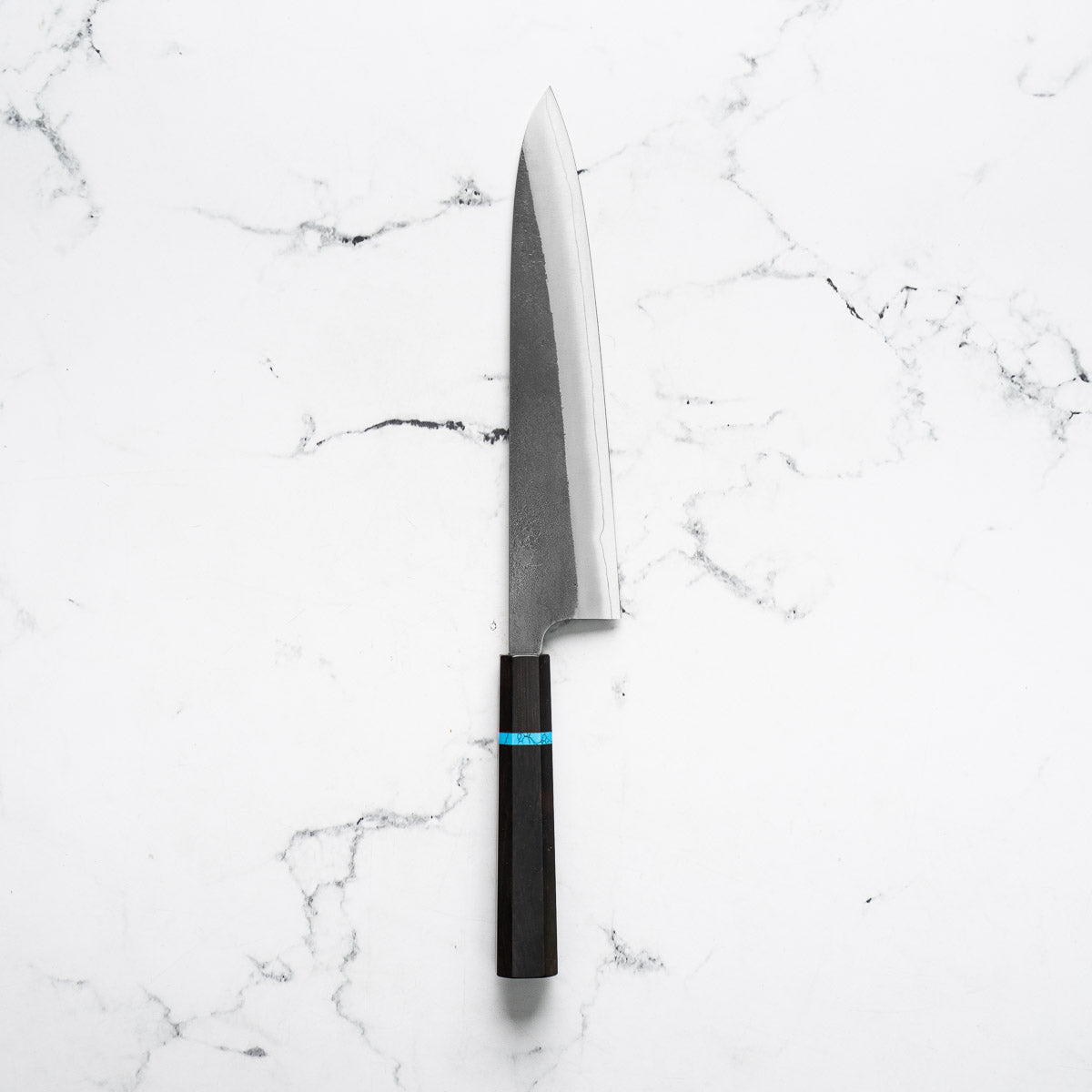 Yoshikane (Hatsukokoro) SKD Nashiji Gyuto 240mm - Ebony Turquoise