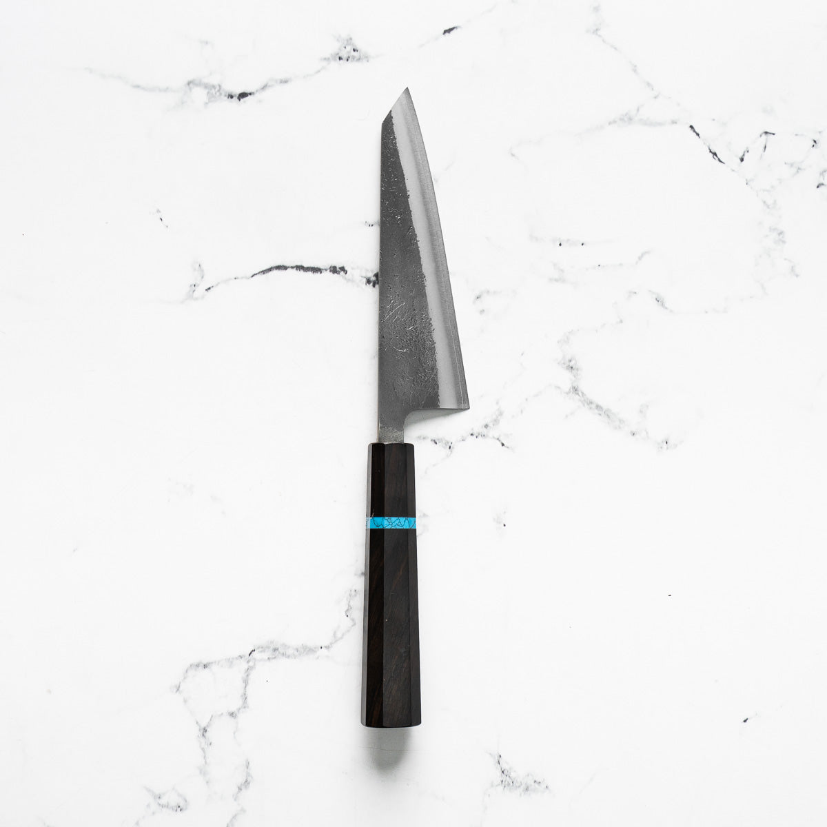 Yoshikane Hamono SKD Nashiji Honesuki 150mm - Ebony Turquoise
