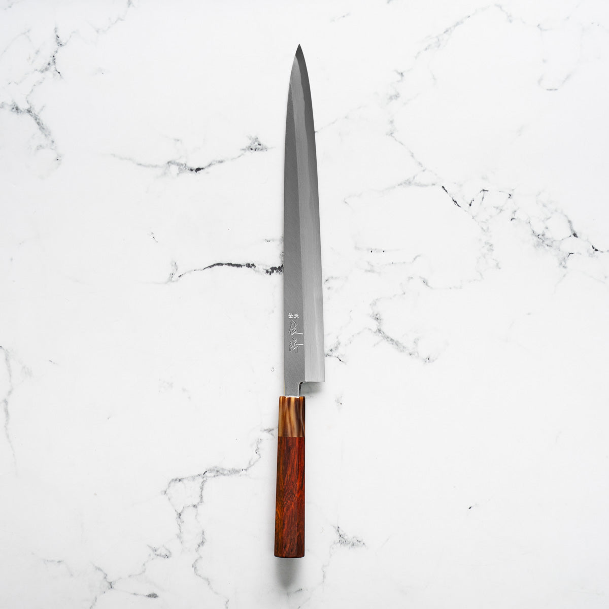 Touroku Sakai x Shimizu White 2 Yanagiba 300mm - Siamese Rosewood and Blonde