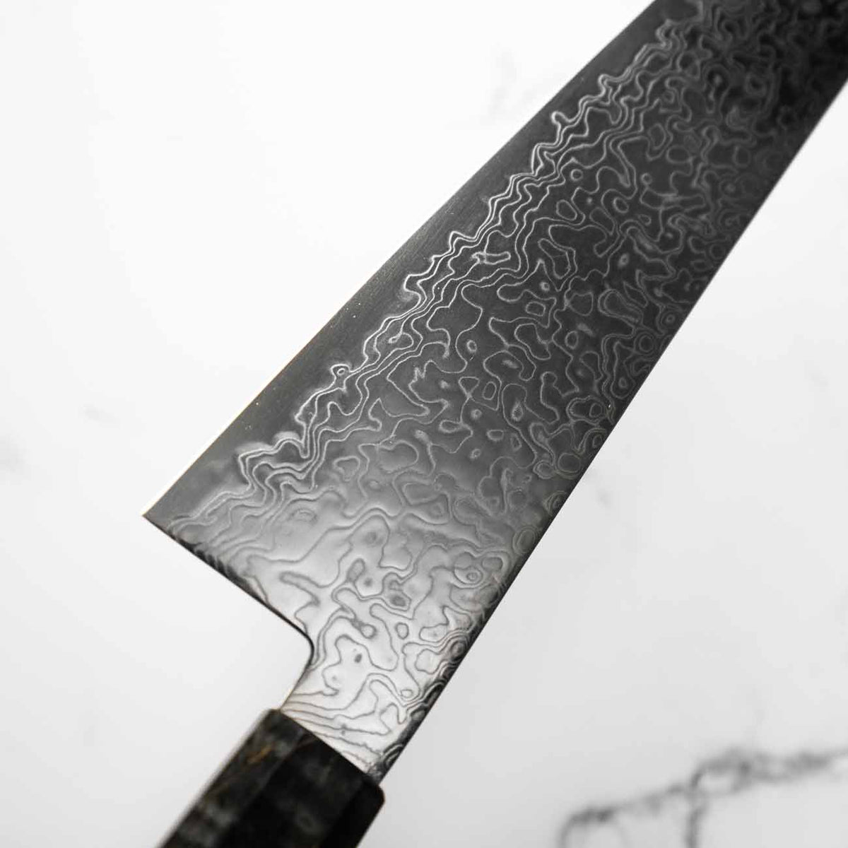 Hatsukokoro Ryuhyo SG2 Damascus Gyuto 210mm - Dark Maple