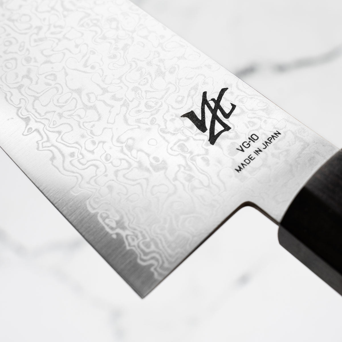 Toshitaka VG10 Damascus Migaki Bunka 180mm - Ebony & Red Spacer