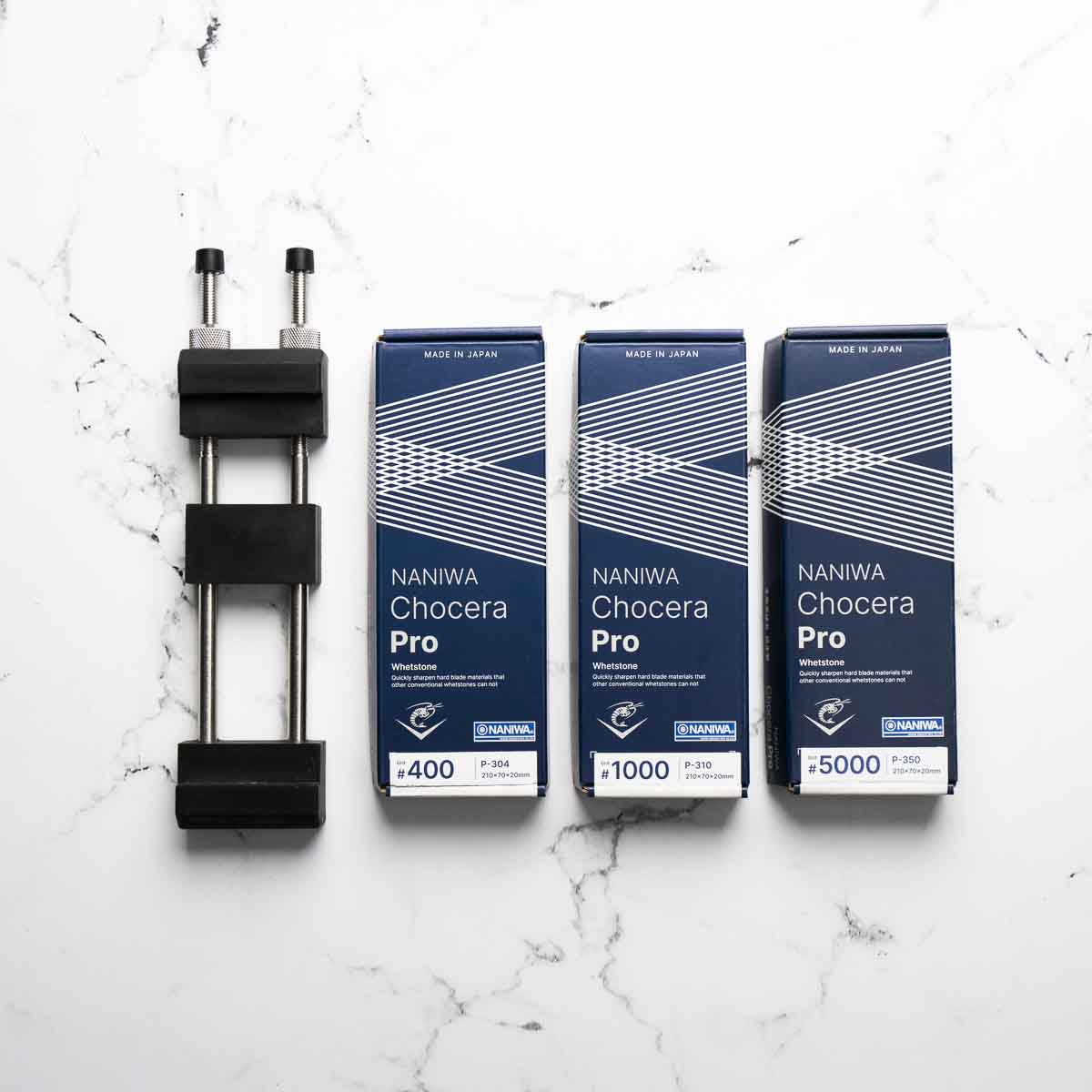 Naniwa Chocera Pro Whetstone 400, 1000 & 5000 Bundle