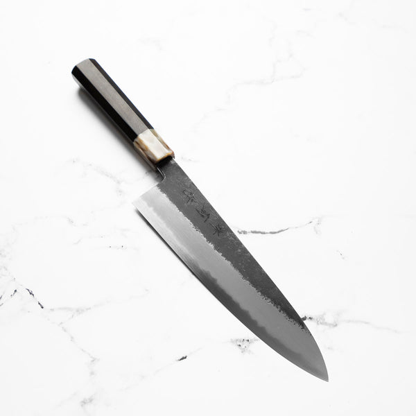 Y. Tanaka x Sakai Kikumori Blue Super Kurouchi Gyuto 240mm