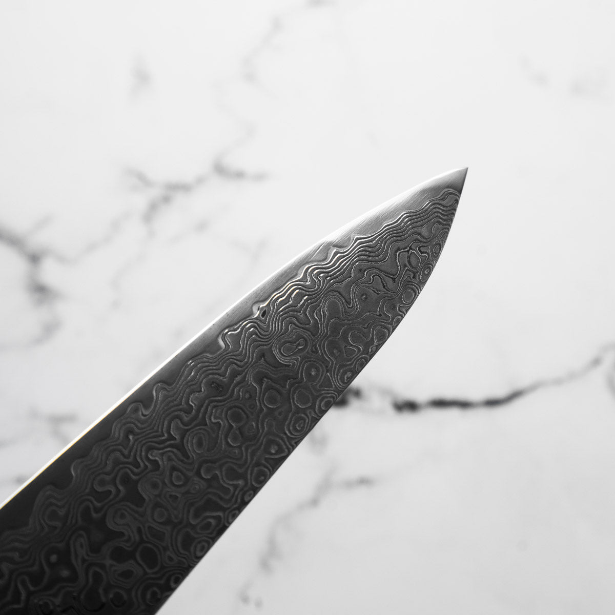 Hatsukokoro Ryuhyo Kurozome SG2 Damascus Petty 150mm - Maple Turquoise