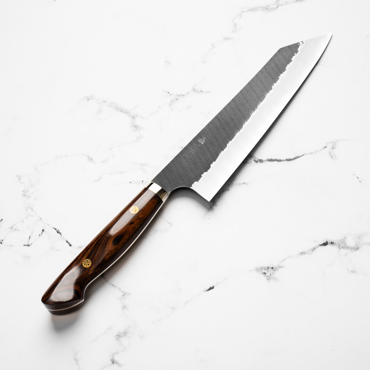 Nigara Hamono SG2 Kurouchi Tsuchime Kiritsuke 240mm - Western Ironwood