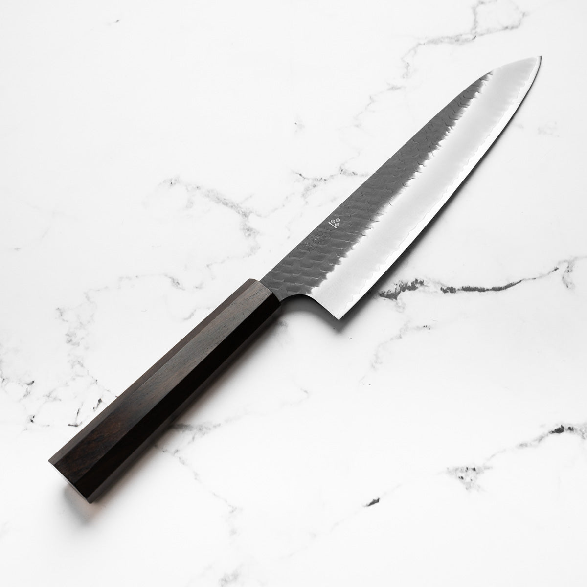 Nigara Hamono SG2 Kurouchi Tsuchime Gyuto 240mm - Ebony