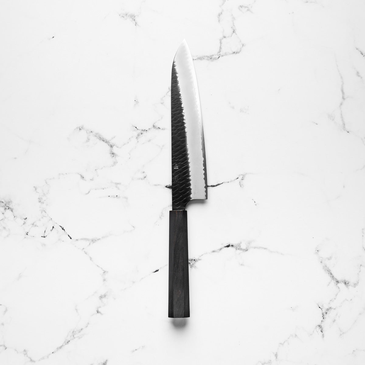 Nigara Hamono SG2 Kurouchi Tsuchime Gyuto 240mm - Ebony