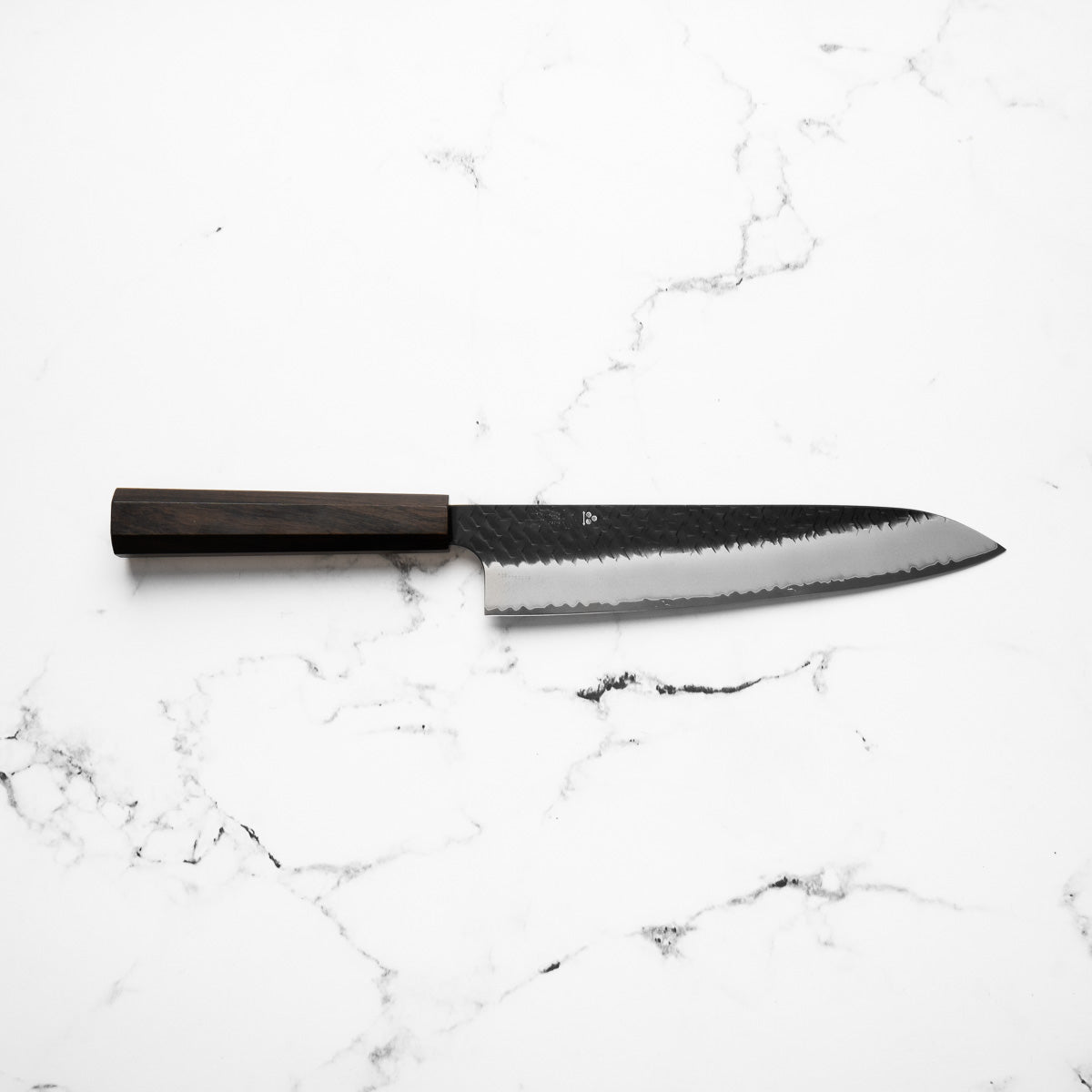 Nigara Hamono SG2 Kurouchi Tsuchime Gyuto 240mm - Ebony