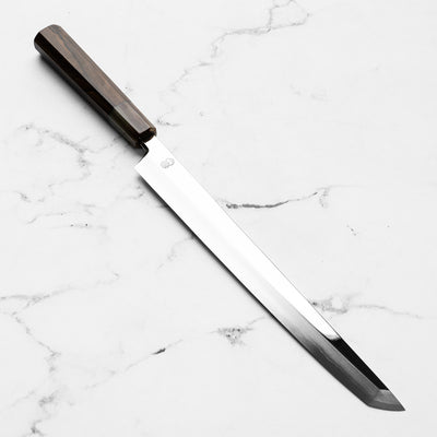 Sakai Kikumori "Choyo" Ginsan Sakimaru Takohiki 270mm - Persimmon