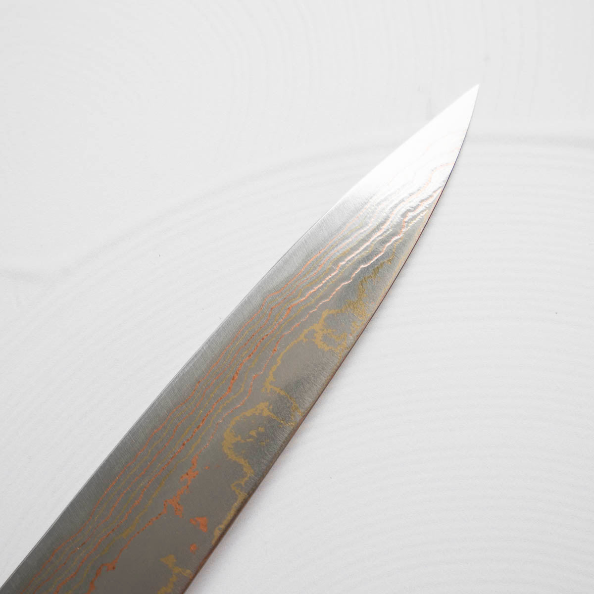 Takeshi Saji Blue 2 Rainbow Damascus Sujihiki 270mm