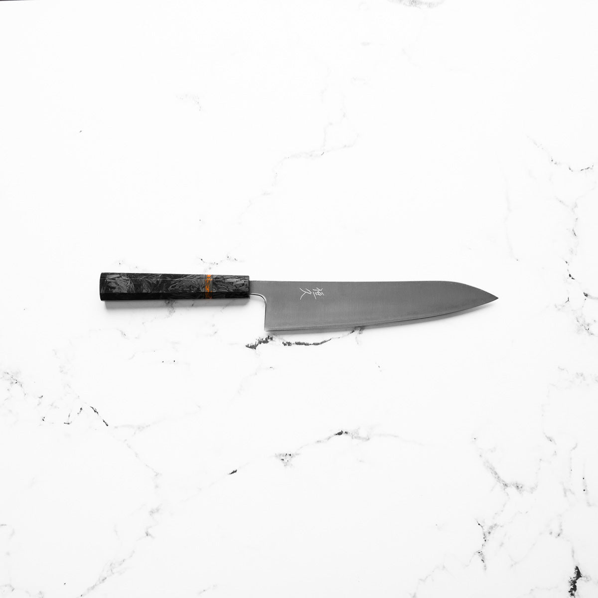 Tsunehisa Migaki Blue Super Gyuto 210mm - Carbon Fibre