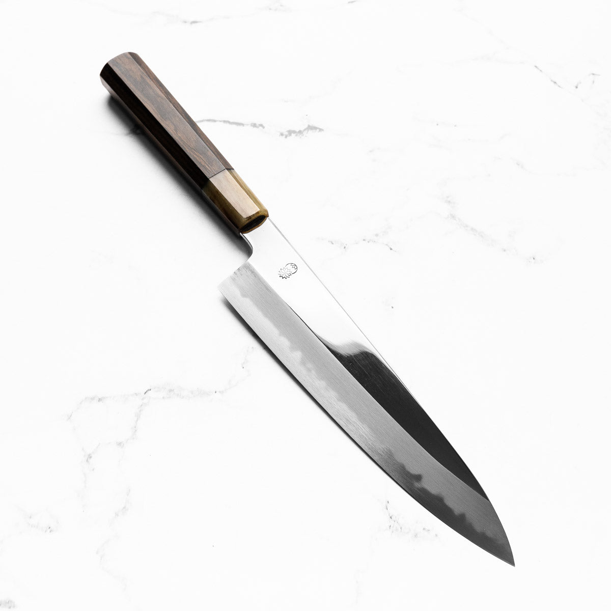 Sakai Kikumori "Choyo" Blue 1 Gyuto 210mm - Persimmon