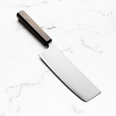 Tsunehisa Migaki Blue Super Nakiri 160mm - Mono Bubinga
