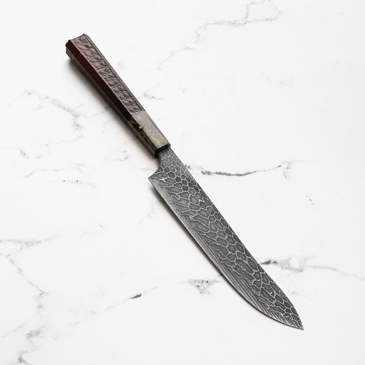Masataka Fukuda WP1S Damascus Santoku 160mm