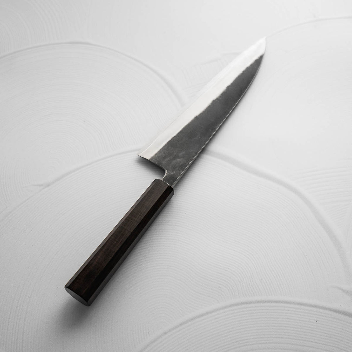 Hatsukokoro Kurokaze White 2 Stainless Clad Gyuto 210mm - Ebony