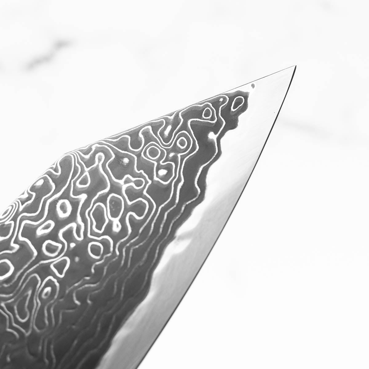 Hatsukokoro Ryuhyo Kurozome SG2 Damascus Bunka 180mm - Ebony