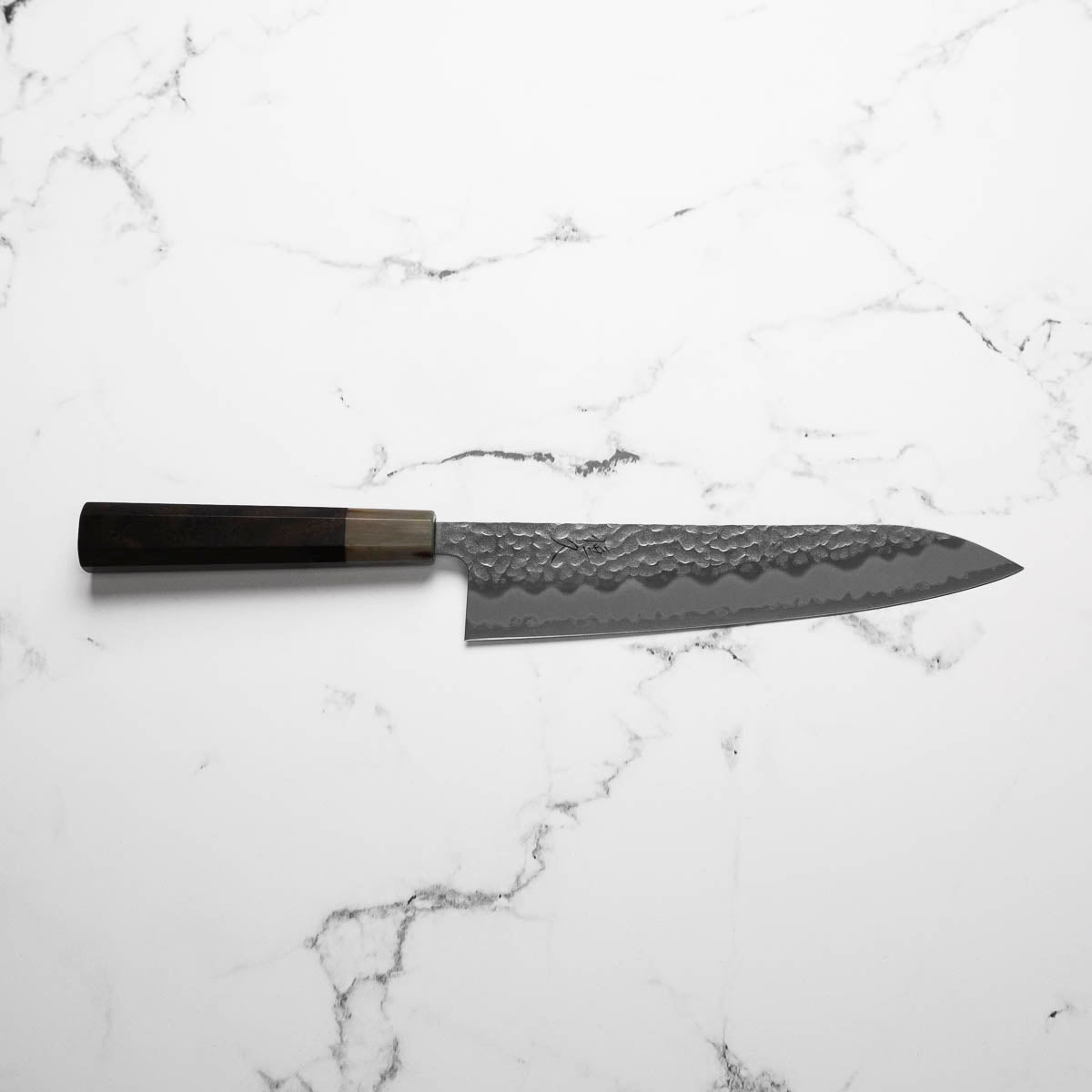 Tsunehisa Blue Super Tsuchime Gyuto 210mm - Ebony & Blonde