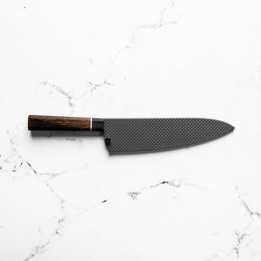 Senzo Black Gyuto 200mm - Fitted Saya - Scales