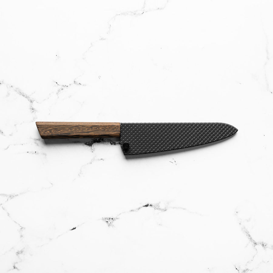 Senzo Retro Small Santoku 143mm - Fitted Saya - Scales