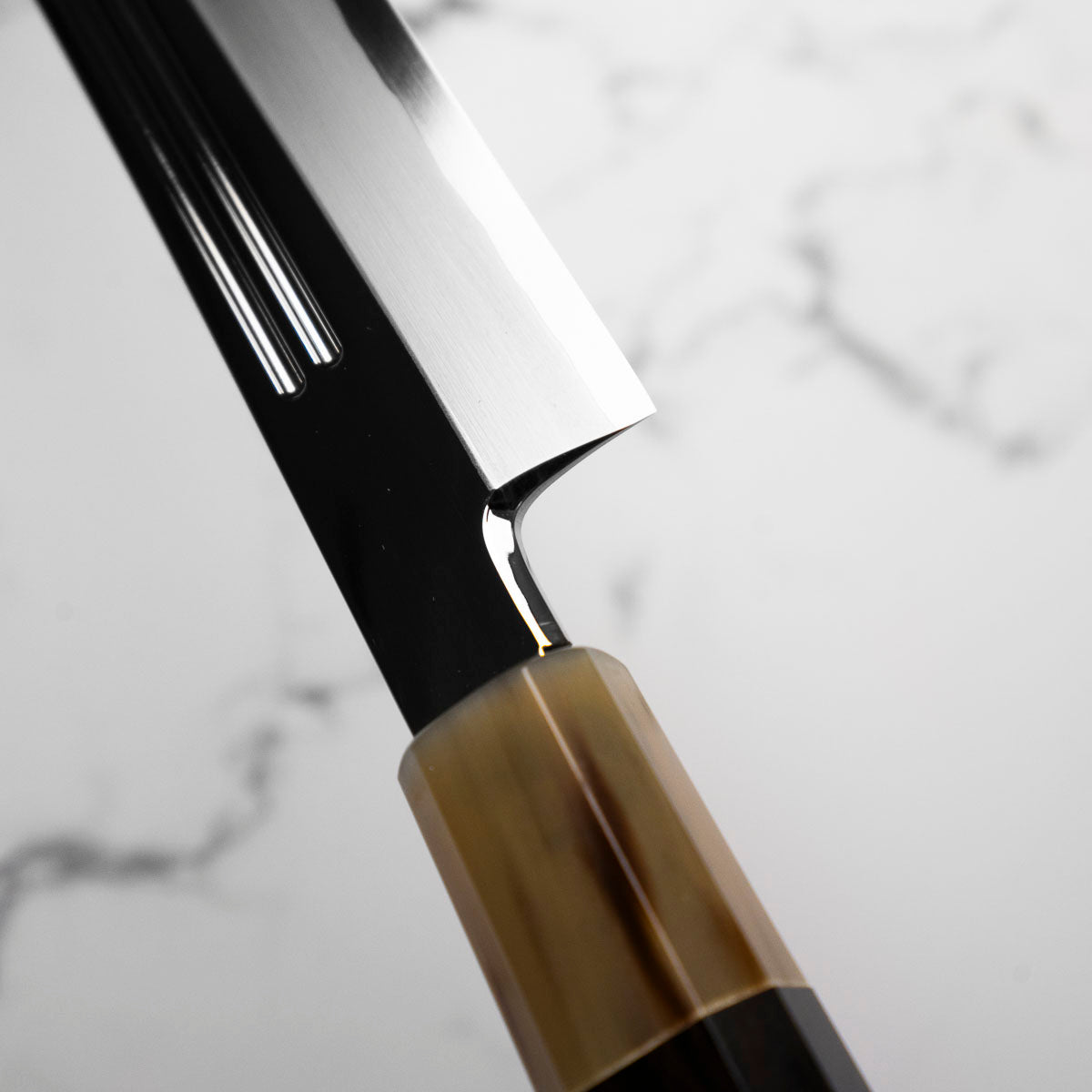 Yamawaki Hamono Kansho Kiritsuke Yanagiba 300mm - Ebony & Blonde
