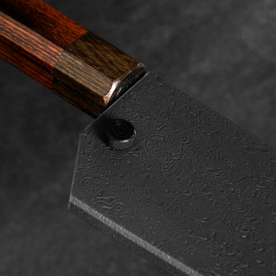 Seido VG10W Rainbow Damascus Bunka 165mm - Damascus Fitted Saya