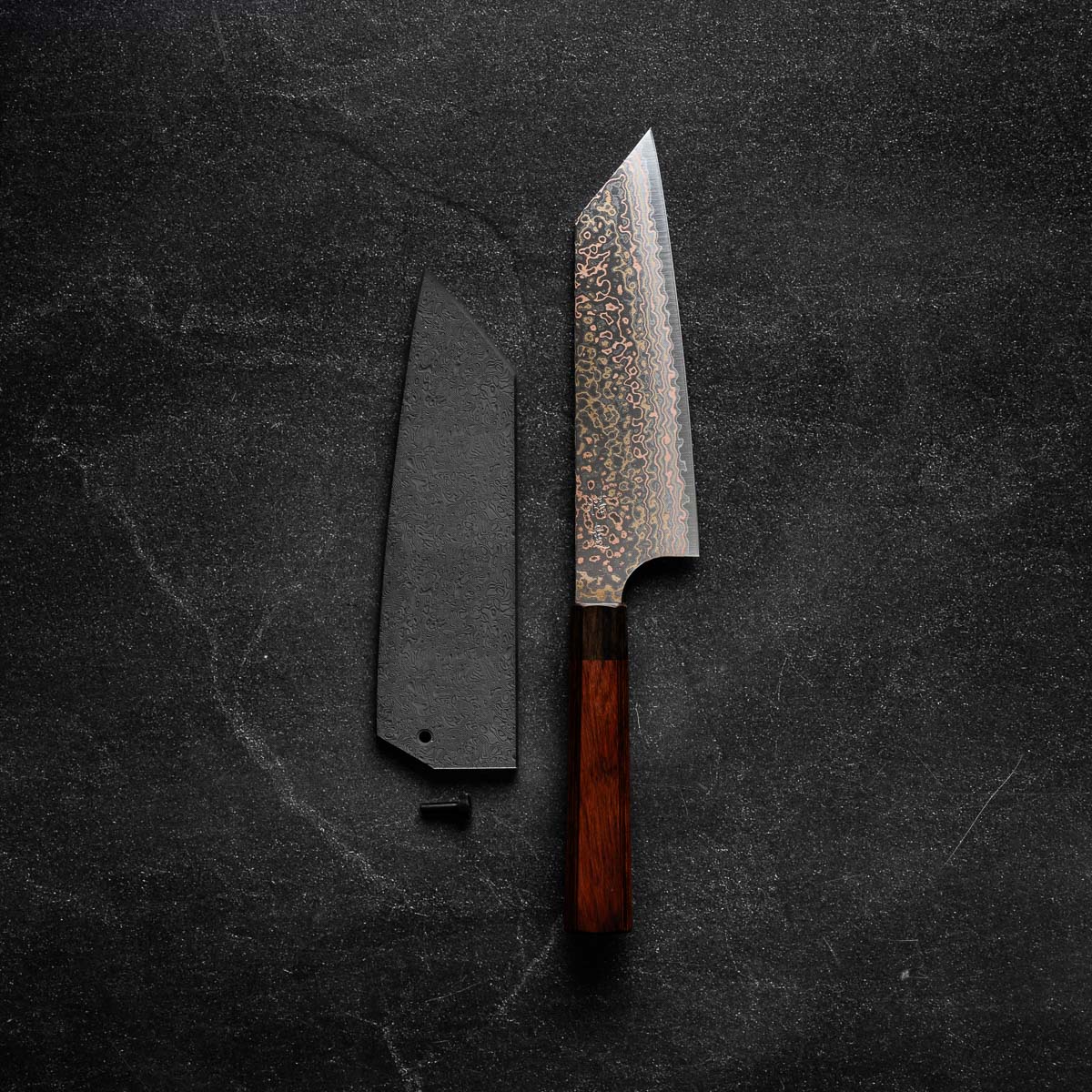 Seido "Niji" VG10W Rainbow Damascus Bunka 165mm