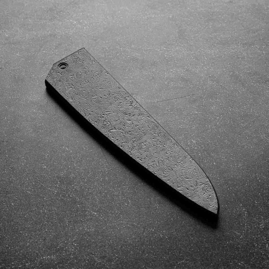 Seido VG10W Rainbow Damascus Petty 135mm - Damascus Fitted Saya