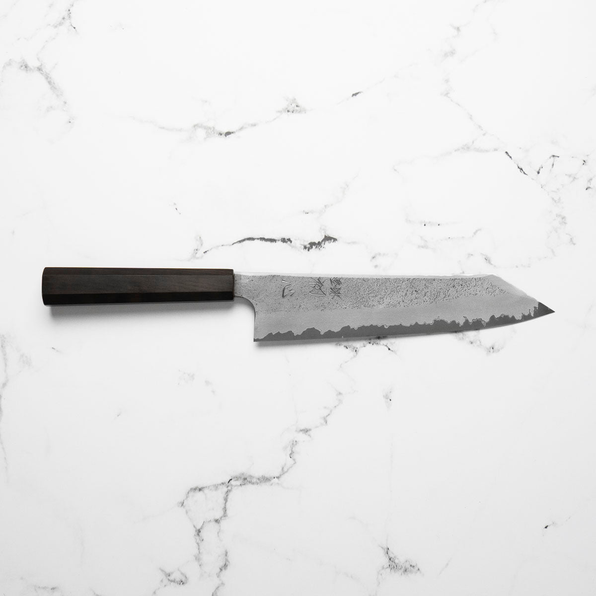 Hatsukokoro Ryusui Blue 2 Damascus Kiritsuke Gyuto 240mm - Ebony