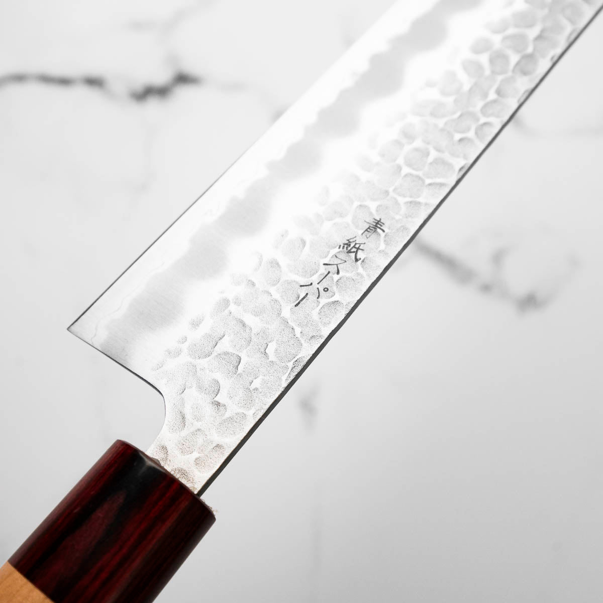 Tsunehisa Blue Super Tsuchime Kiritsuke 210mm - Cherry