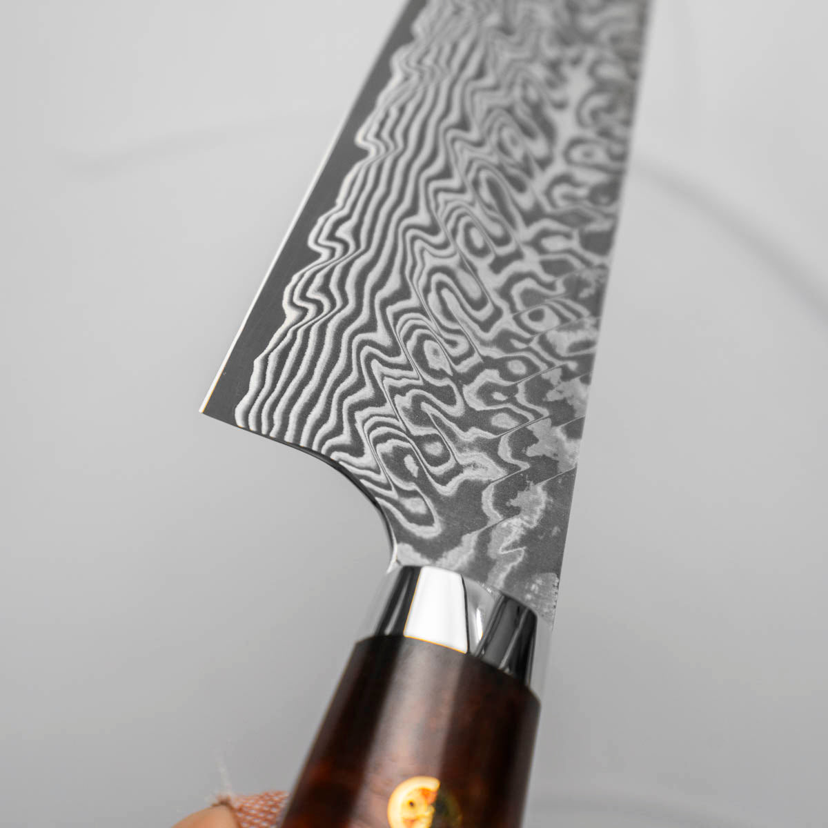 Yoshimi Kato SG2 Damascus Gyuto 210mm - Burmese Rosewood