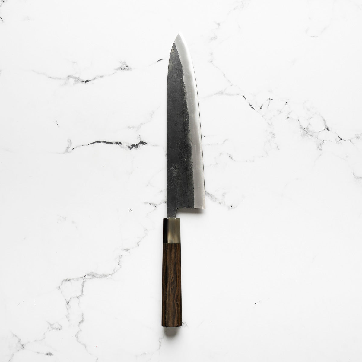 Seido "Kuro" x Tadafusa White 2 Kurouchi Gyuto 240mm - Persimmon