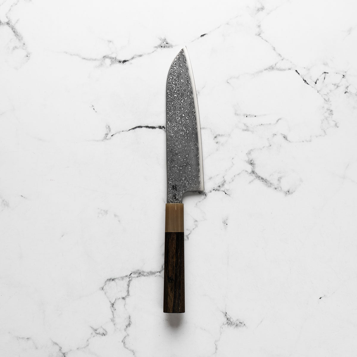 Seido VG10 Kurozome Nickel Damascus Santoku 180mm - Persimmon