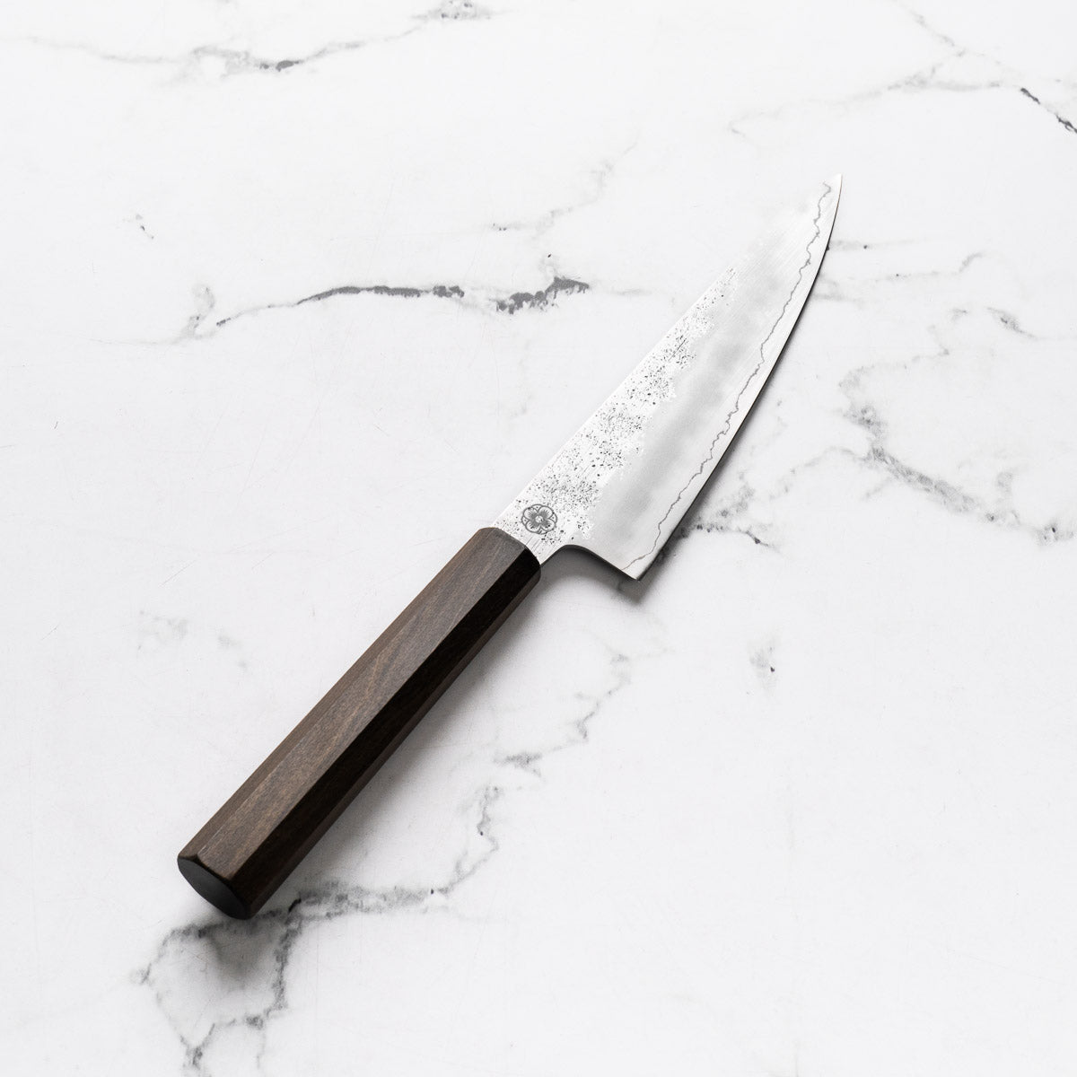 Hajimaru Ginsan Nashiji Ko Santoku 150mm - Mono Bubinga
