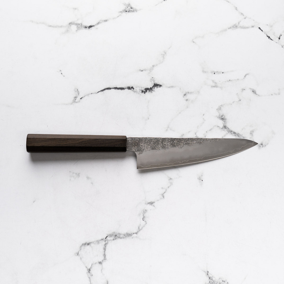 Hajimaru Ginsan Nashiji Ko Santoku 150mm - Mono Bubinga