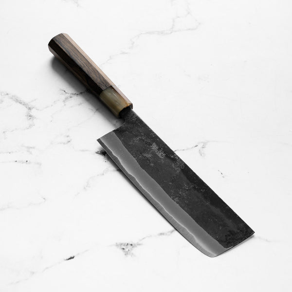 Seido "Kuro" x Tadafusa White 2 Kurouchi Nakiri 165mm