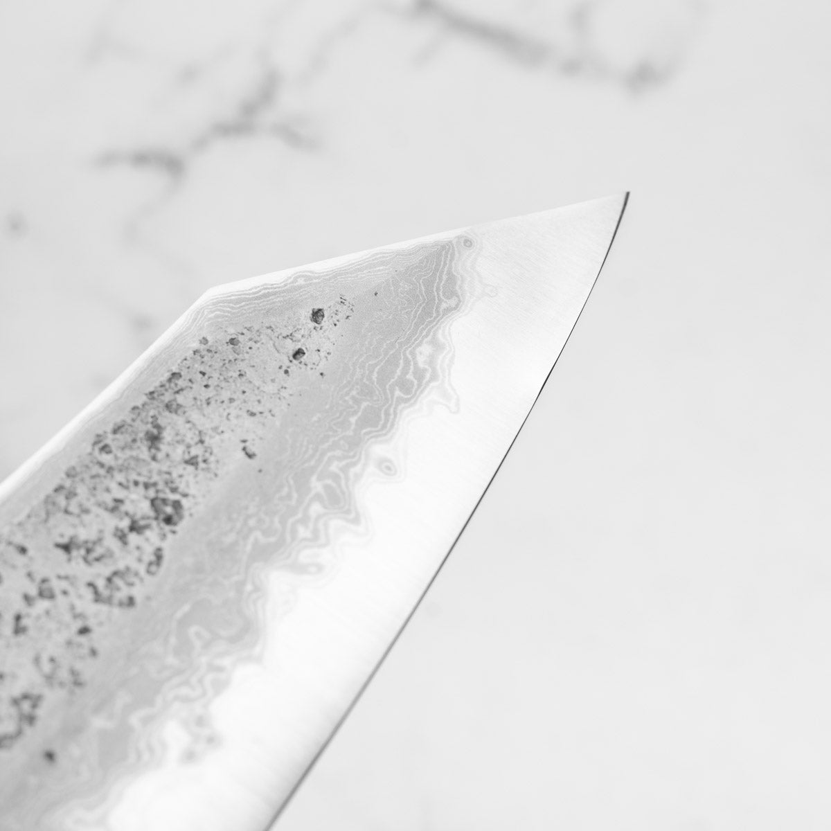 Hatsukokoro Ryusui (Unbranded) Blue 2 Damascus Kiritsuke Gyuto 240mm - Ebony