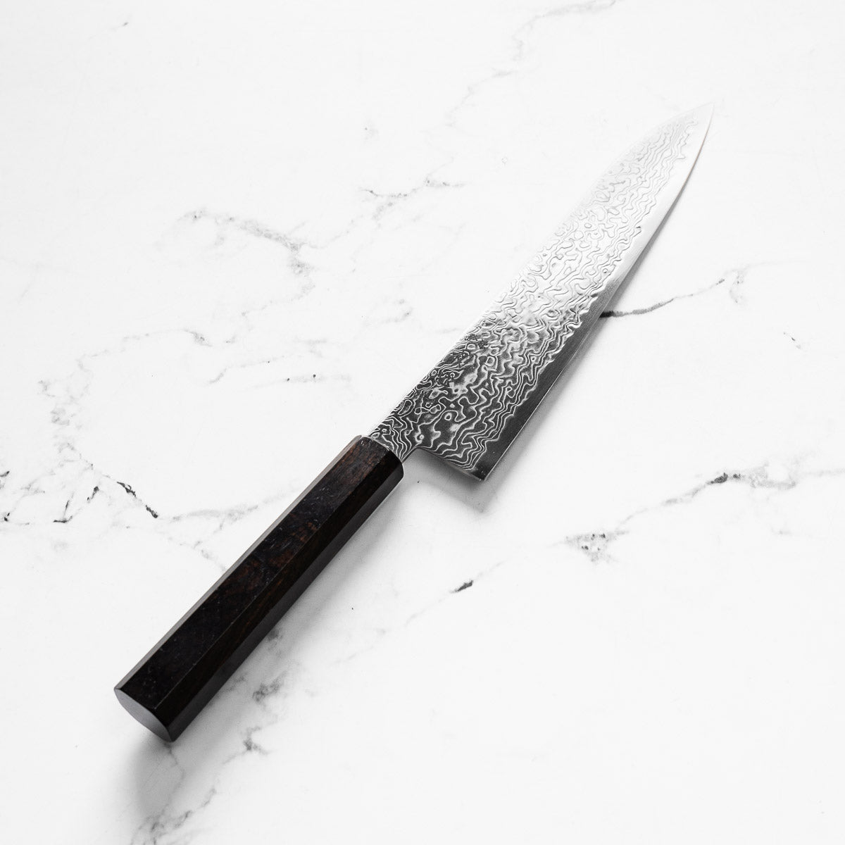 Hatsukokoro Ryuhyo Migaki SG2 Damascus Gyuto 210mm - Ebony