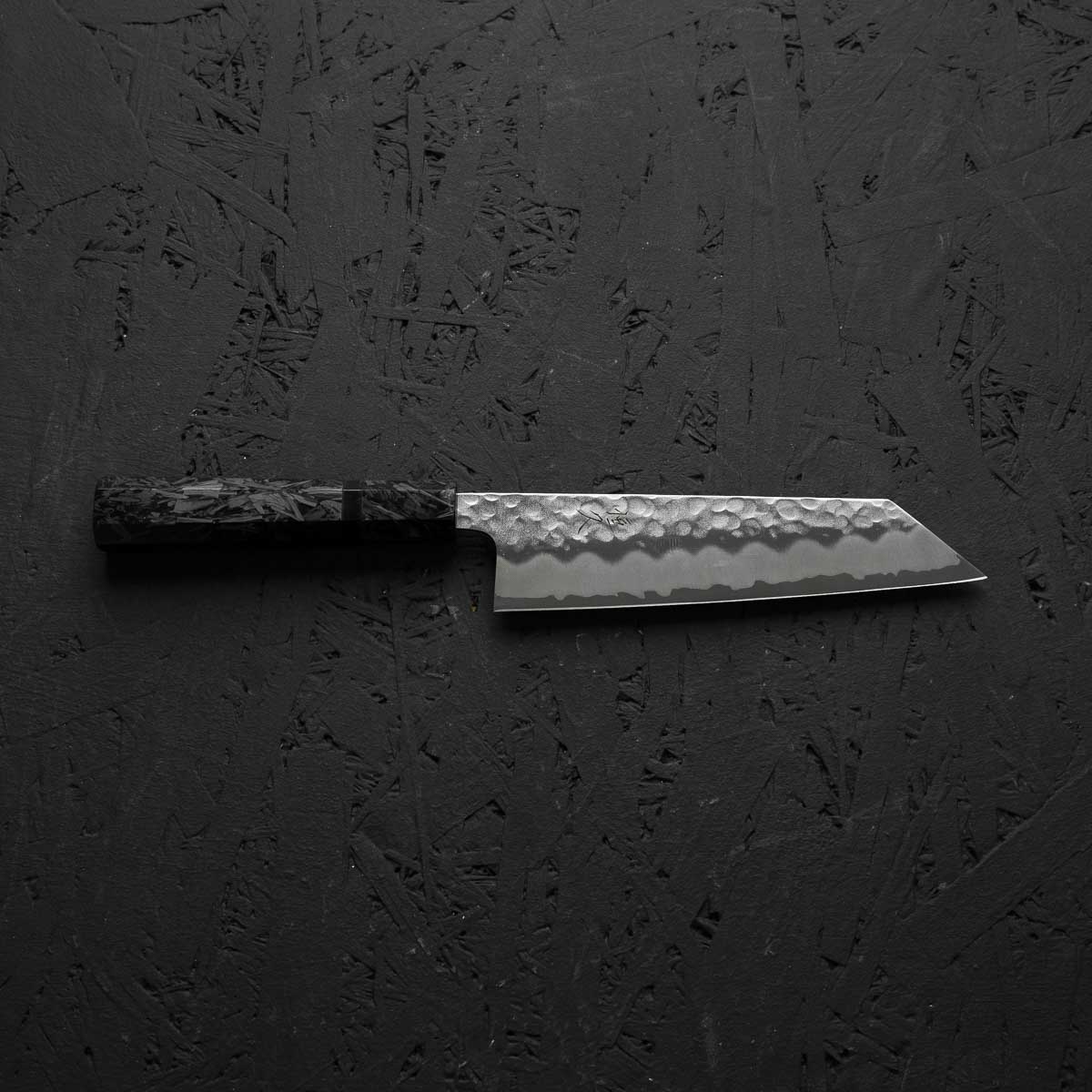 Tsunehisa White 2 Stainless Clad Tsuchime Bunka 165mm - Dark Carbon Fibre