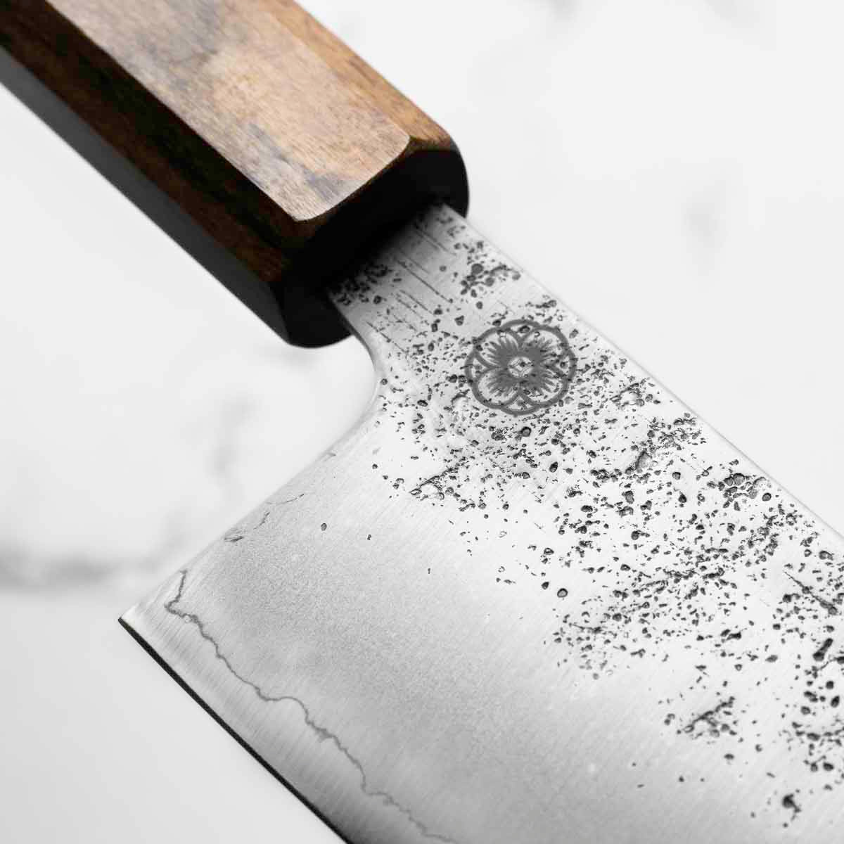 Hajimaru Ginsan Nashiji Santoku 170mm - Bubinga