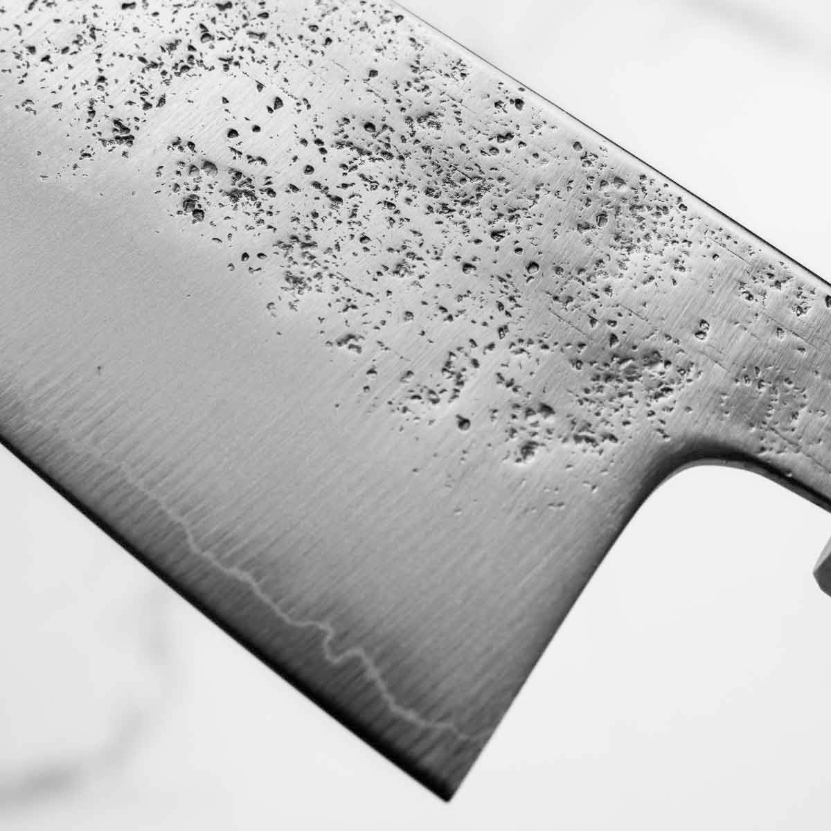 Hajimaru Ginsan Nashiji Santoku 170mm - Bubinga