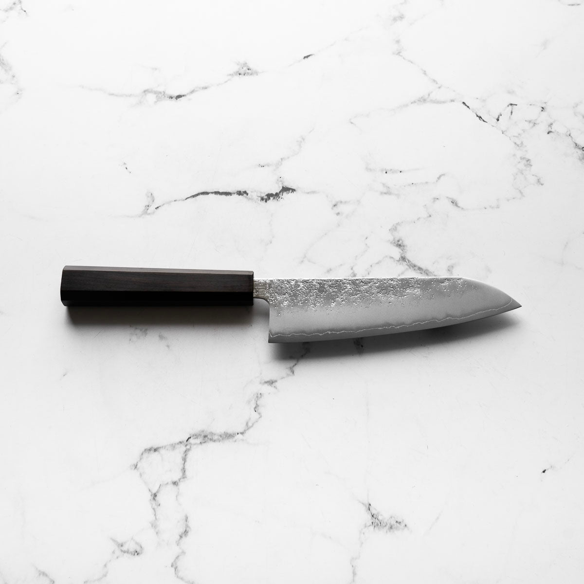Hajimaru Ginsan Nashiji Santoku 170mm - Ebony