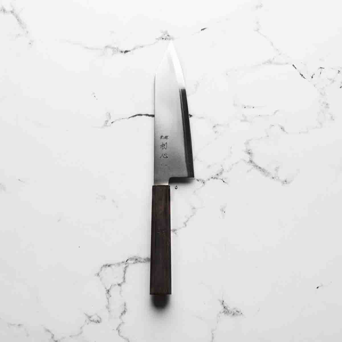 Hatsukokoro Kaijin Blue 2 Stainless Clad Bunka 180mm