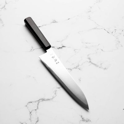 Hatsukokoro Kaijin Blue 2 Stainless Clad Gyuto 210mm - Mono Ebony