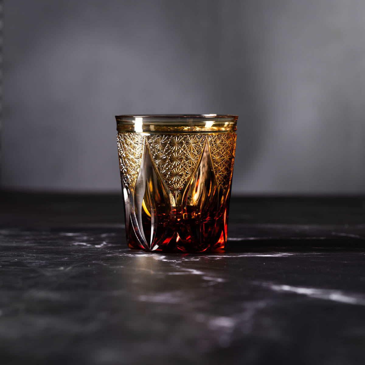 Nemoto Glass Crafts Rock Glass Shizuku Red