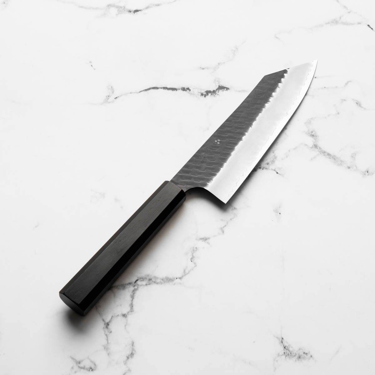 Nigara Hamono SG2 Kurouchi Tsuchime Bunka 180mm - Ebony