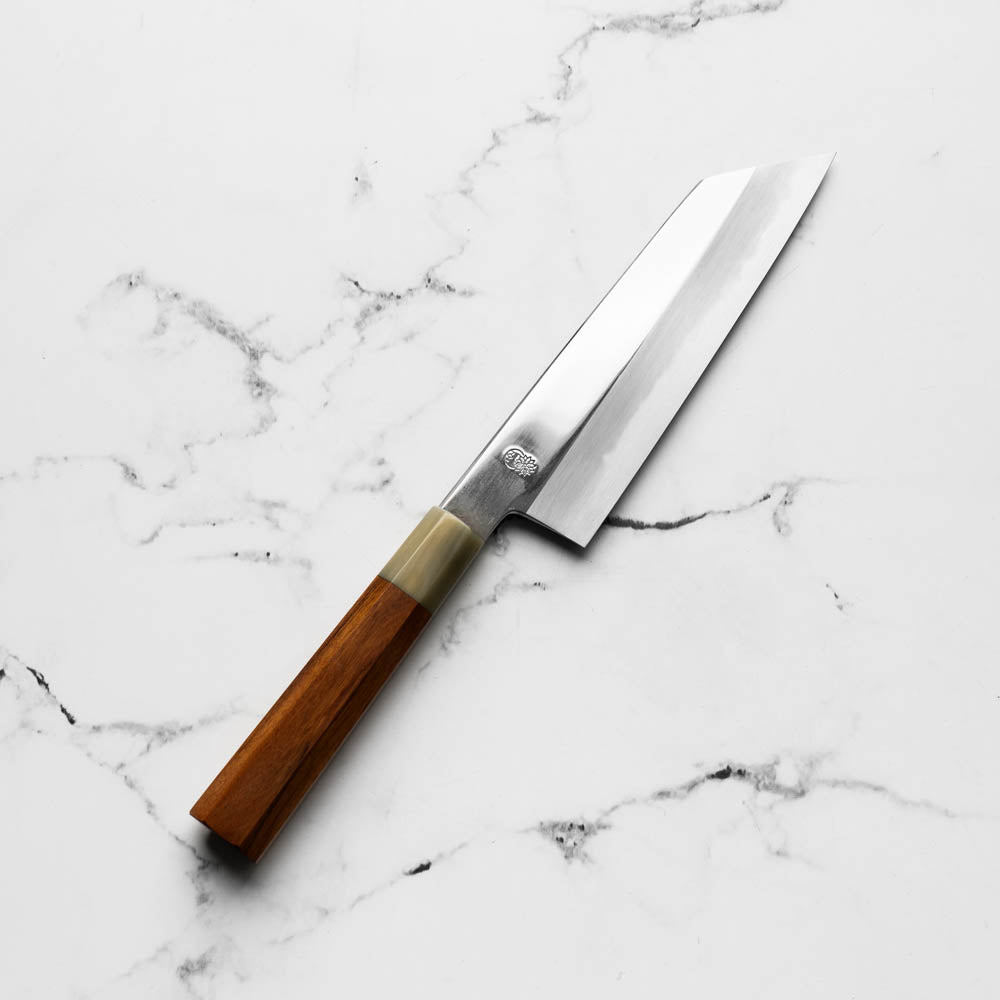 Sakai Kikumori "Choyo" Blue 1 Bunka 180mm - Quince